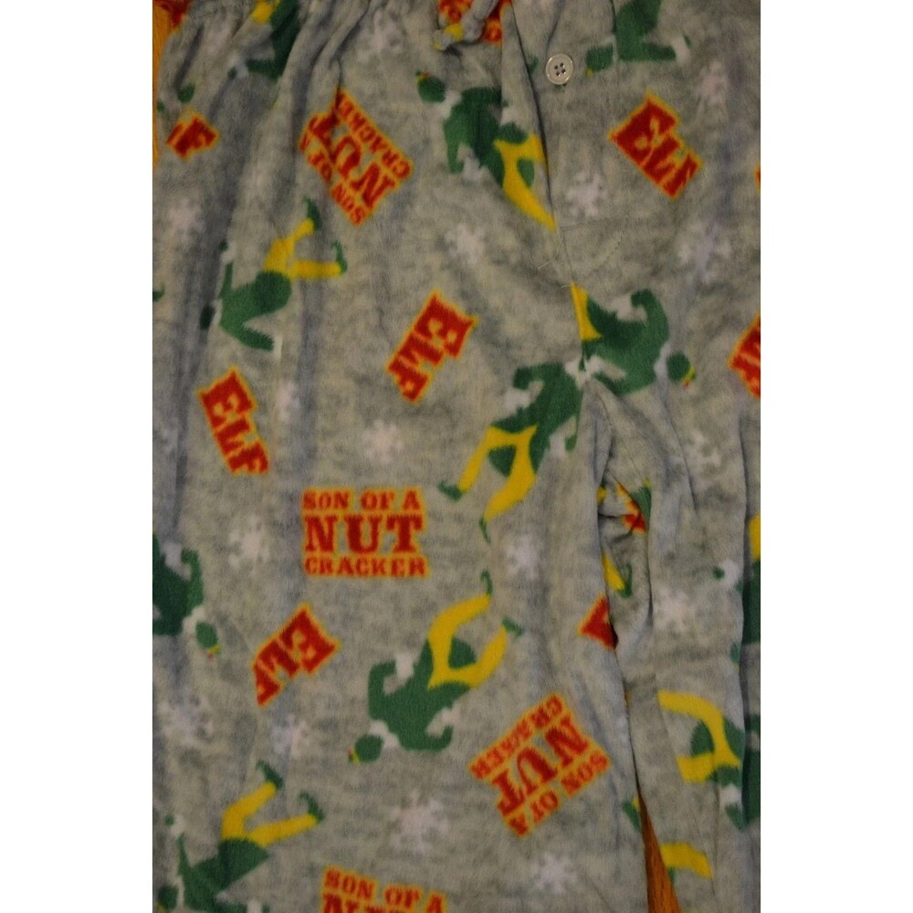 Elf Movie Buddy Christmas Pajama Pants XLT Gray Son of a Nutcracker - Picture 5 of 7